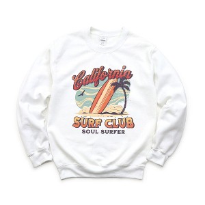 Simply Sage Market Women's Graphic Sweatshirt California Surf Club - 1 of 3