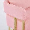 PAGED Modern Decorative Sofa Couch, Teddy Upholstered Sofa with Gold Square Metal Legs, Sofas for Apartment, Living Room - 4 of 4