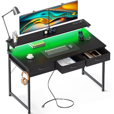 ODK 48 Inch Computer Desk with 3 Drawers and USB Power Outlets