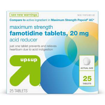 Famotidine Maximum Strength Acid Reducer Tablets - 25ct - up & up™