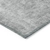 Gray Silver And Charcoal Abstract Washable Indoor Outdoor Area Rug - 4 of 4