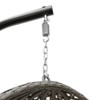 DSVIMOY Hanging Swing Egg Chair with Stand, Outdoor Patio Tear Drop Shape Hammock Chair with Cushion, Khaki, 44.5"*37.4"*78" - 4 of 4