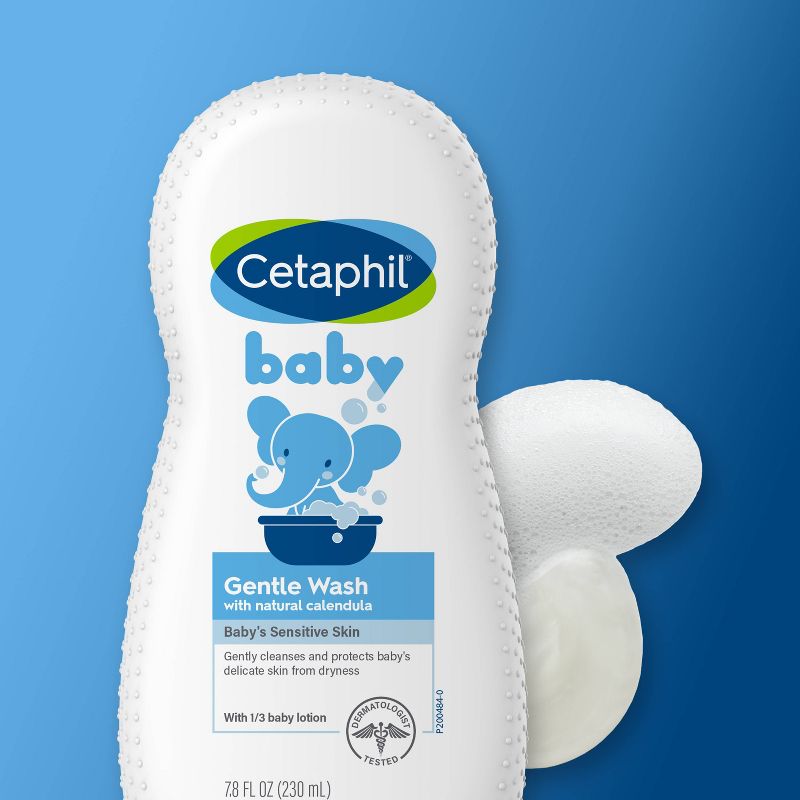 Cetaphil Baby Gentle Wash with Organic Calendula - 7.8 fl oz, 4 of 7