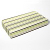 Bacati - Multicolor Stripes Green Yellow Beige Chocolate 100 percent Cotton Universal Baby US Standard Crib or Toddler Bed Fitted Sheet - 3 of 4