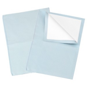 Unique Bargains Pure Cotton Flannel Jewelry Cleaning Double Layer Cleaning Cloth 2 Pcs - 1 of 4