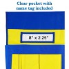 Carson Dellosa Education Chairback Buddy™ Blue and Yellow Pocket Chart Storage (1 piece) - 3 of 4