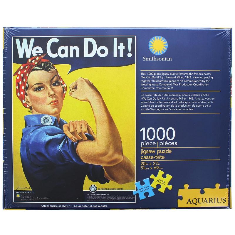 Aquarius Puzzles Smithsonian Rosie the Riveter 1000 Piece Jigsaw Puzzle, 3 of 7