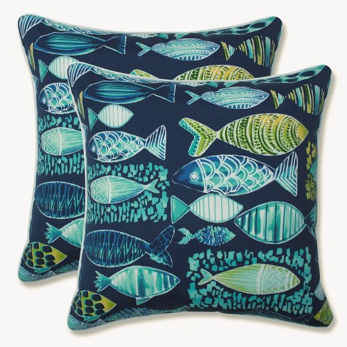 18x18 Marine Square Throw Pillow Navy - The Pillow Collection : Target