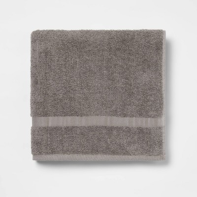 brown and gray bath towels