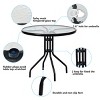 Costway 32''Outdoor Patio Round Table Tempered Glass Top - image 4 of 4