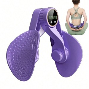 NAYSAYE Pelvic Floor and Inner Thigh Exerciser with Resistance Bands for Home Workout, Purple, 12.99"*3.6"*9.44" - 1 of 4