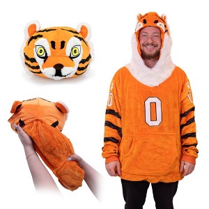Clemson University Tiger Snugible Blanket Hoodie & Pillow - 1 of 4