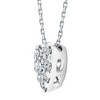 Pompeii3 3/4Ct Diamond Heart Pendant 14k White Gold 18" Necklace Lab Created - 3 of 4
