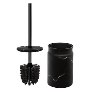 Creative Scents Toilet Brush and Holder Set (Marble Look) - 1 of 4