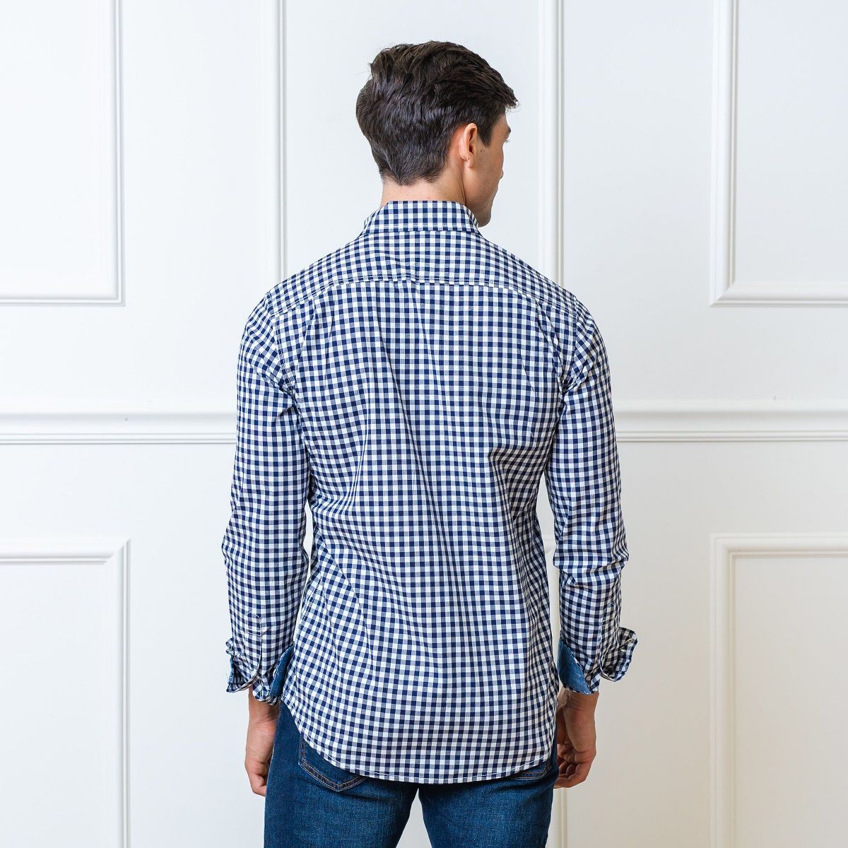 Hope & Henry Mens' Long Sleeve Stretch Poplin Button Down Shirt - thumbnail 10