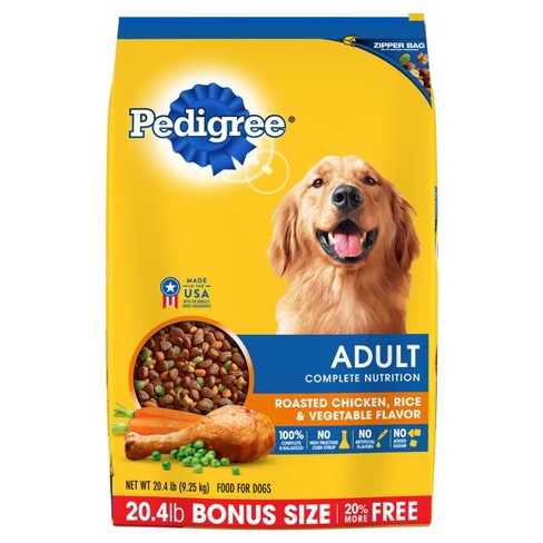 Pedigree Adult Complete Nutrition (Chicken) - Dry Dog Food - 20.4lb Bag ...