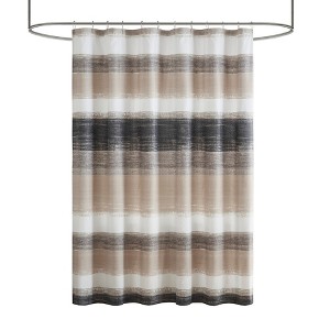 Gracie Mills Ianne Classic Stripe Print Shower Curtain - 1 of 4
