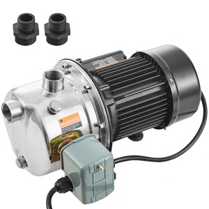 VEVOR 3/4HP SUS304 Stainless Steel Shallow Well Jet Pump, 115 Volt, 18.5 GPM 131 FT Maximum Head Irrigation Water Pump, Black - 1 of 4