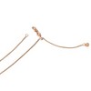 Black Bow Jewelry 1mm 14k Rose Gold Adjustable Solid Wheat Chain Necklace - 2 of 4