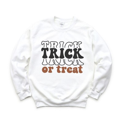Simply Sage Market Women's Graphic Sweatshirt Trick Or Treat Colorful Stacked