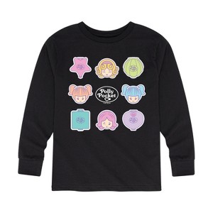 Boys' - Polly Pocket - Polly Pocket Grid Long Sleeve Graphic T-Shirt - 1 of 3