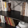 4-Tier Industrial Bookshelf with Steel Frame, Freestanding Open Bookcase for Home, Office, Living Room & Bedroom - 3 of 4