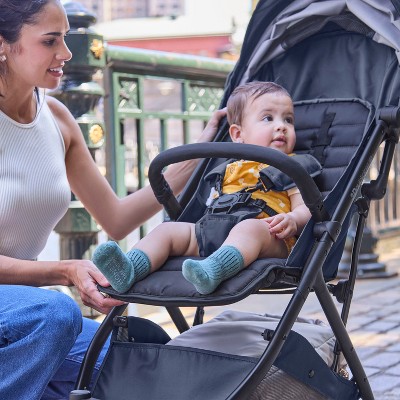 Ingenuity 3Dquickclose CS  Compact Fold Stroller - Black: Metal Frame, 5-Point Harness, EVA Tires, Single Configuration ‼️could be missing or broken parts ‼️