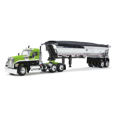 First Gear Dcp 1/64 Lime Green & Black Kenworth W990 Day Cab With Mac ...