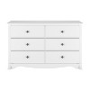 Prepac Monterey Dresser White: 6-Drawer Storage, Wood Composite, Bedroom Furniture, 29"H x 48"W - 2 of 4