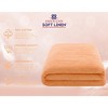 American Soft Linen 100% Cotton Turkish Oversized Bath Towel Sheet, 40x80 inches Extra Large Bath Towel Sheet - 4 of 4