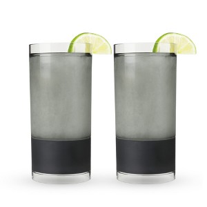 HOST Cocktail Freeze Tumbler, Frozen Cocktail Glass, Double Walled Insulated Glasses, Iced Coffee Tumbler, BPA Free Drink Cooler, 10 oz., Black - 1 of 4