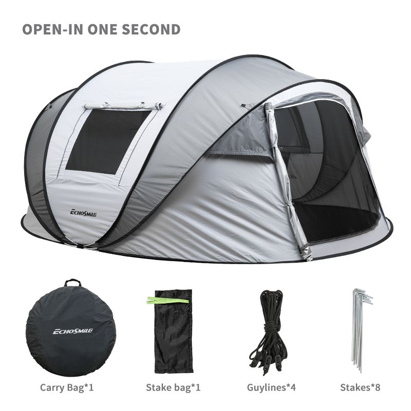 EchoSmile 8-Person Pop Up Boat Tent, 3 of 10