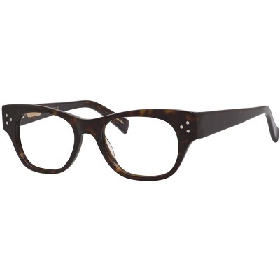 Ernest Hemingway H4693 51mm Unisex Acetate Rectangular Designer Eyeglasses OR Blue Light Filter OR Reading Glasses in Tortoise Havana Brown Gold