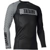Tatami Fightwear Essential 3.0 Long Sleeve Rashguard - Black/White - 3 of 4