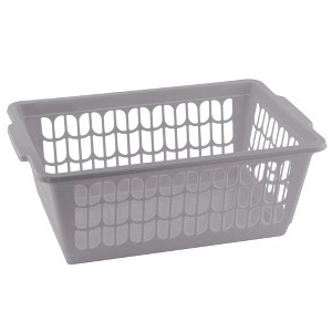 YBM HOME Plastic Perforated Storage Basket Bin Office Drawer, Shelf Desktop Countertop Tray Organizer - 1 of 4