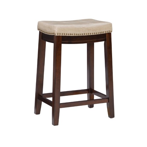 Leather backless bar stools with nailheads new arrivals