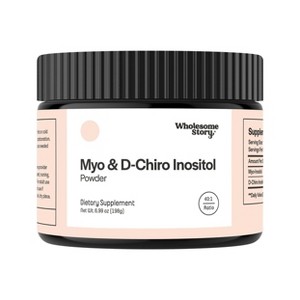 Wholesome Story Myo & D-Chiro Inositol Powder, Supports Healthy Hormone Levels, Menstrual Cycles & Ovarian Health - 1 of 4