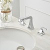 BWE 8 in. Widespread Double Handle Bathroom Faucet With Pop-up Drain Assembly - 2 of 4