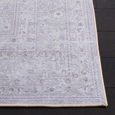 Ivory Elegance 6' x 9' Synthetic Machine Washable Rug