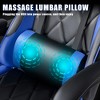 LACOO 2024 Upgraded Faux Leather Massage Gaming Chair with Footrest - 3 of 4