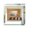 Cottage Garden West of The Wind Old Dinghy Blue, Tan 40 x 30 Inch Waterproof Gallery Wrapped Canvas, Outdoor Garden, Yard, Patio All Weather Hanging - 2 of 2