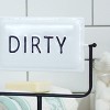 VIP Metal 11 in. White Reversible Clean Dirty Sign - 4 of 4