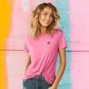 Dalix Sorcerer Frog Embroidered Cotton Relaxed Short Sleeve Tee T Shirt Womens - 2 of 4