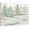 Amanti Art 41"x28" Winter Wood Landscape by Patricia Pinto Framed Canvas Wall Art - 2 of 4