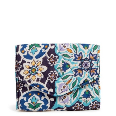 Vera Bradley Women's Outlet Cotton Mini Tri-Fold Wallet