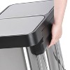 13 Gallon Step-Open Dual Trash and Recycling Bin with Soft-Close Lid, Modern, Minimalistic for Home, Kitchen, Laundry Room - 3 of 4