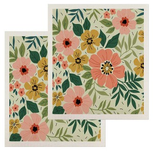 Briarwood Lane Fun Floral Swedish Dishcloth (2-pack) - 1 of 4