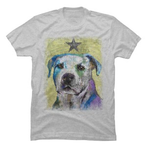 Men's Design By Humans PIT BULL TERRIER By creese T-Shirt - 1 of 4
