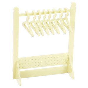 Unique Bargains Acrylic Mini Earring Display Stand and Coat Hangers 1 Set - 1 of 4