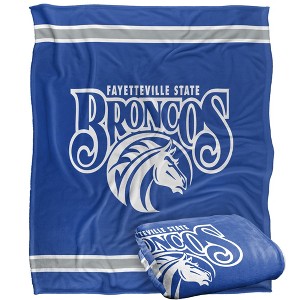 Fayetteville State University Primary Logo Silky Touch Blanket White 50x60 - 1 of 4